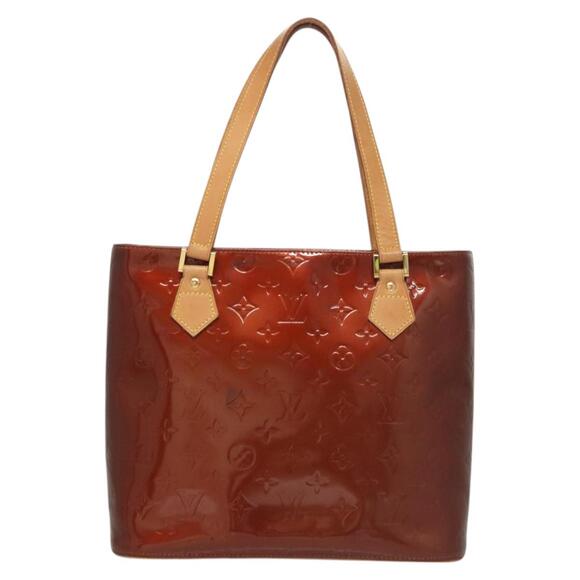 LOUIS VUITTON Monogram Vernis Houston Hand Bag Bronze M91122 - Picture 2 of 13